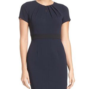 Adrianna Papell Keyhole Stretch Sheath Dress